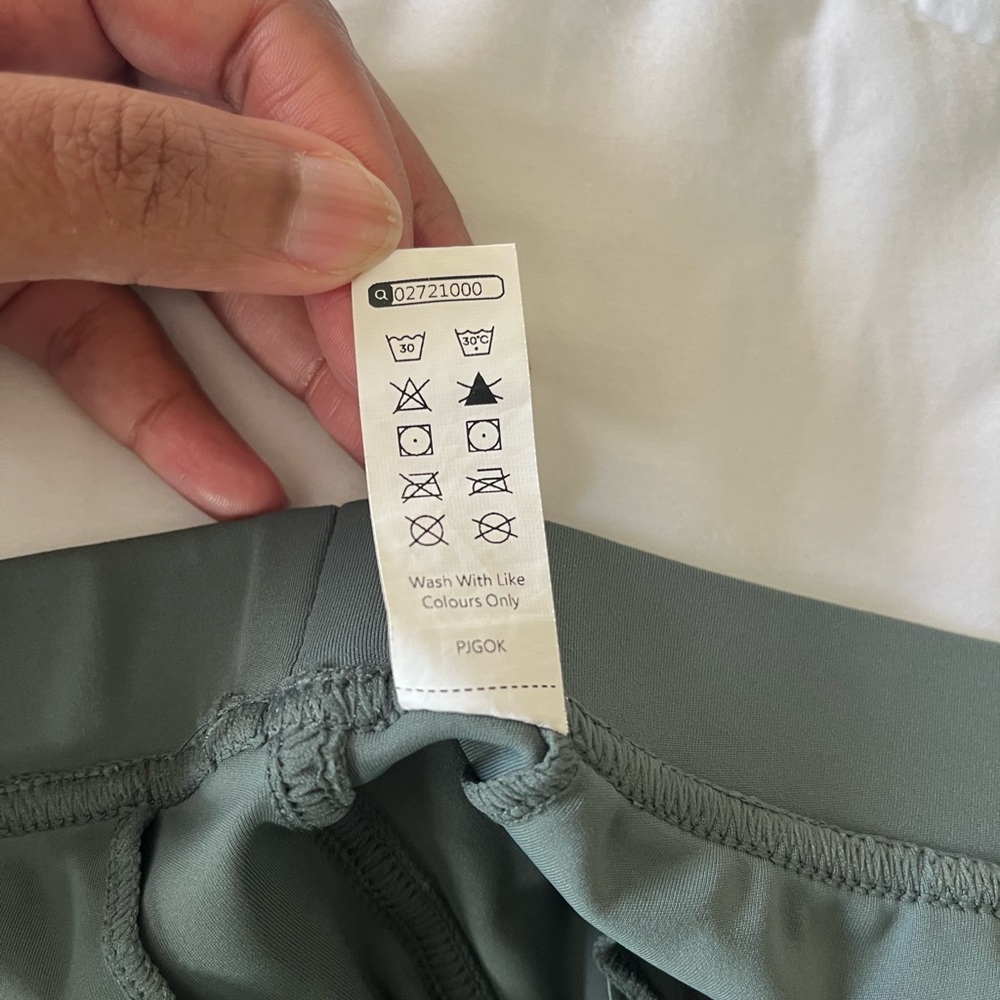 Halara Work Pants M Deep Aquamarine High Waisted Straight Leg Pockets - Picture 7 of 7